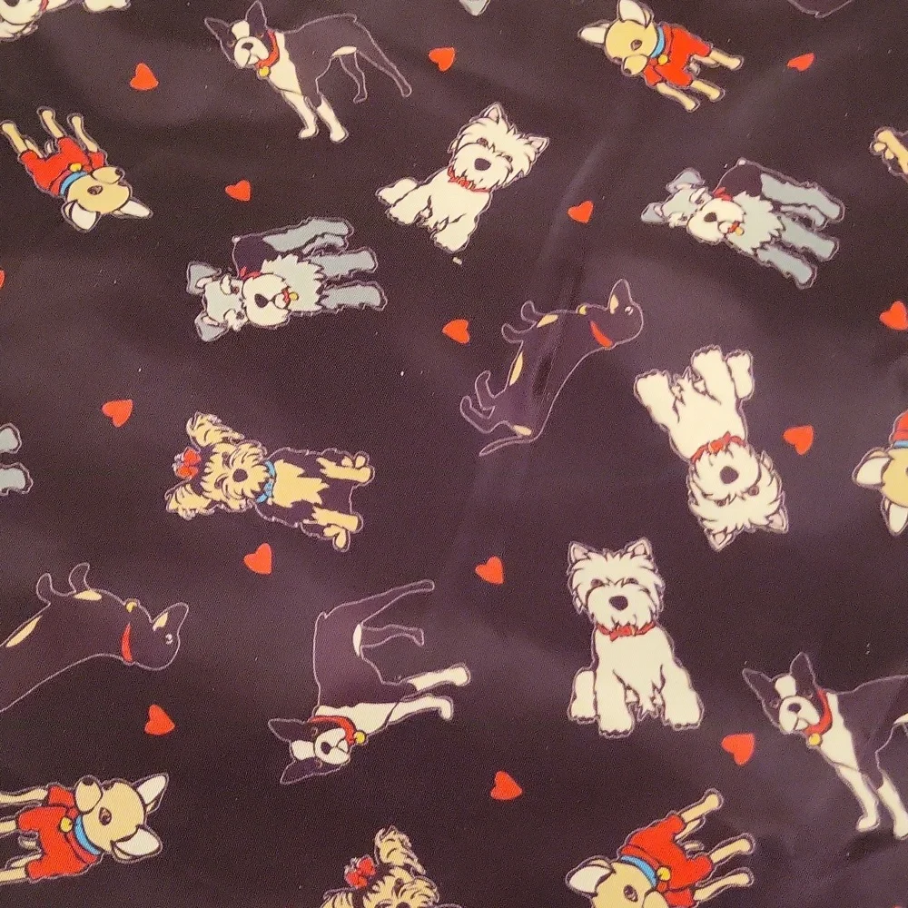 Marc Tetro Black Packing Cubes with Dog Print And Hearts Te